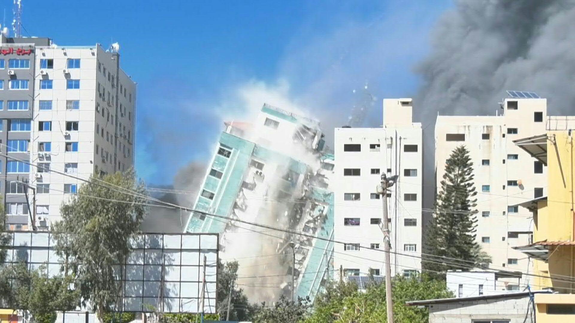 Israel destruye oficinas de prensa internacional en Gaza