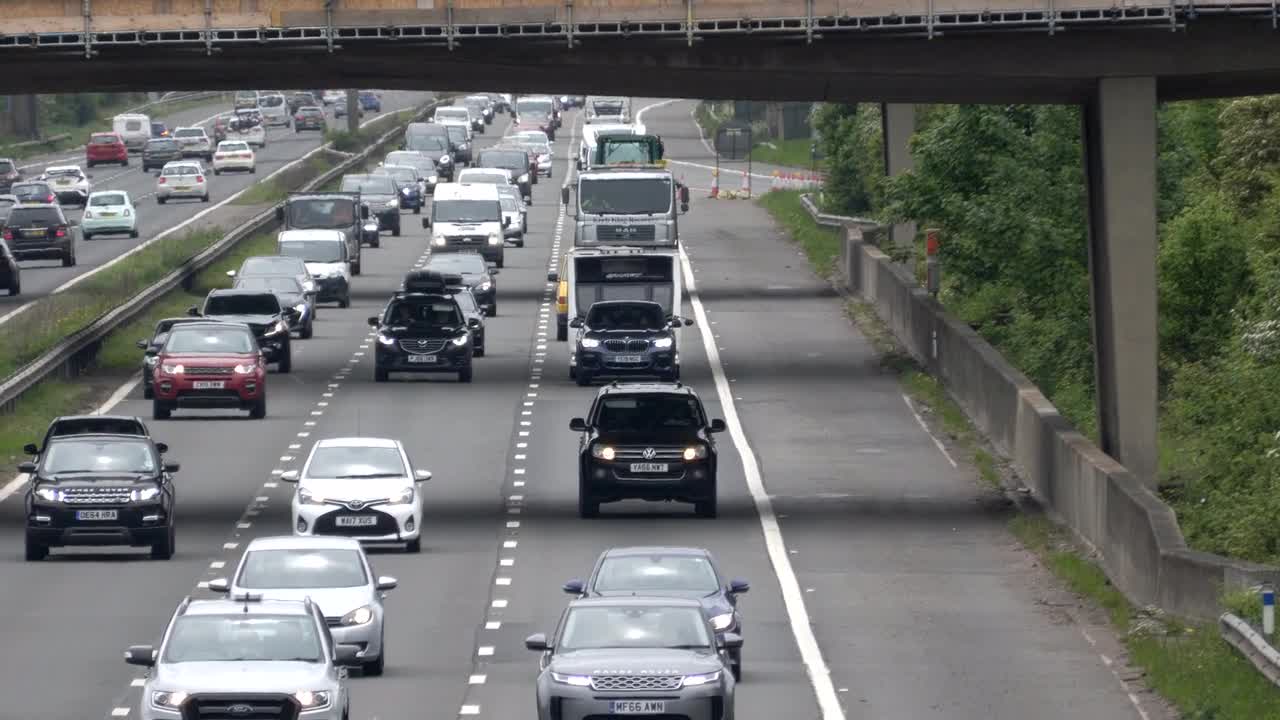 Heavy traffic as holidaymakers hit the M5 as warm Bank Holiday weekend begins