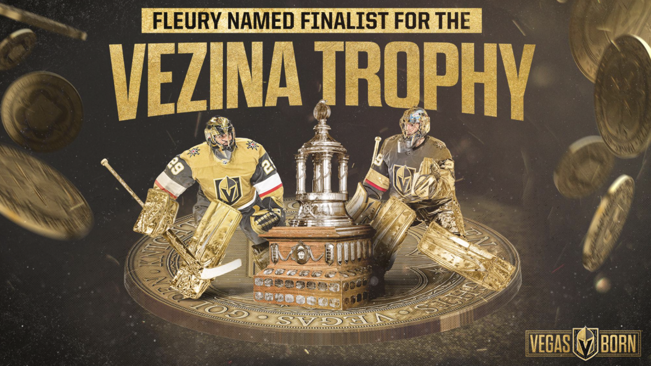 Marc-Andre Fleury Signed VGK 2021 Vezina Trophy Winner LE