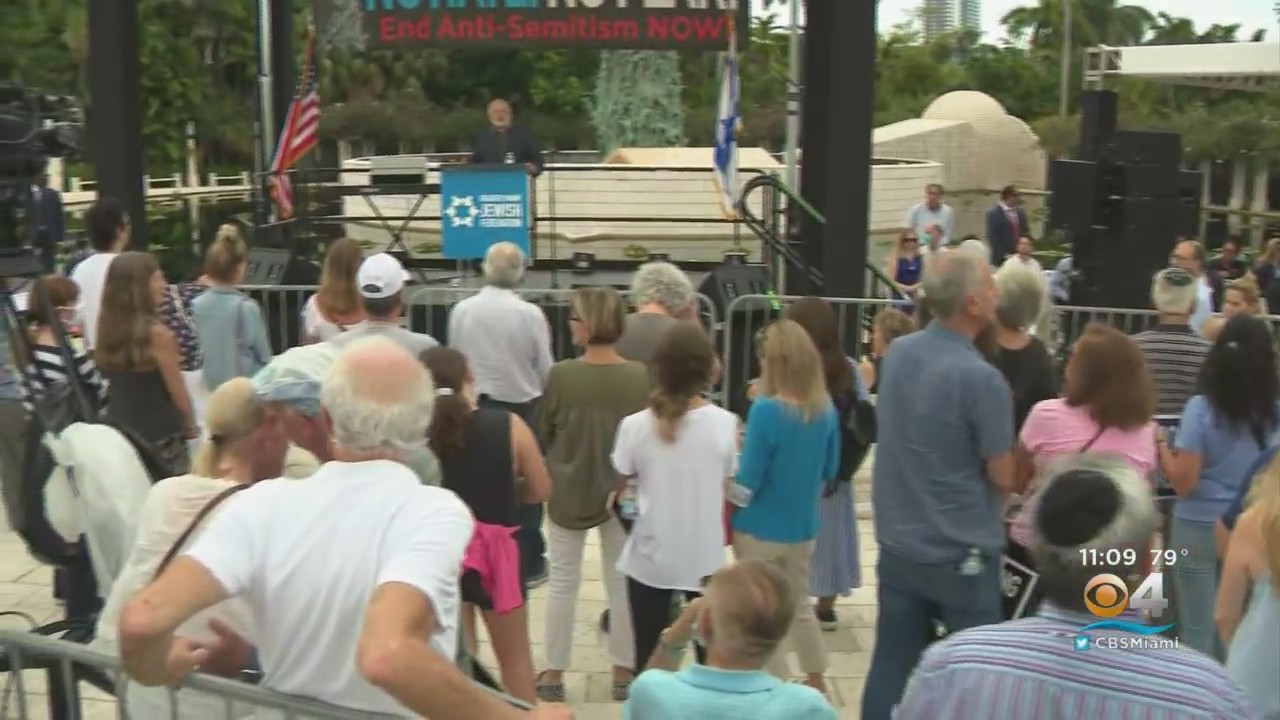 Rally Against Antisemitism Held In Miami Beach