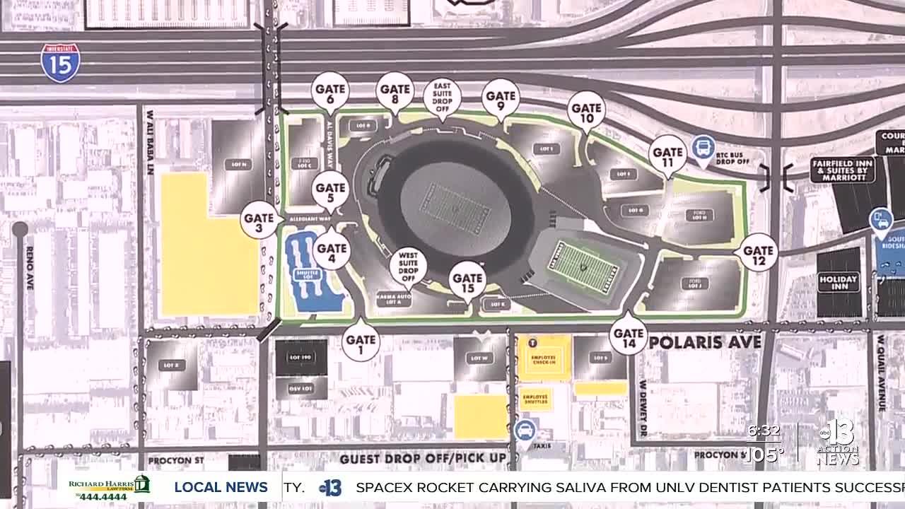 Allegiant Stadium Parking/Transportation Program Announced