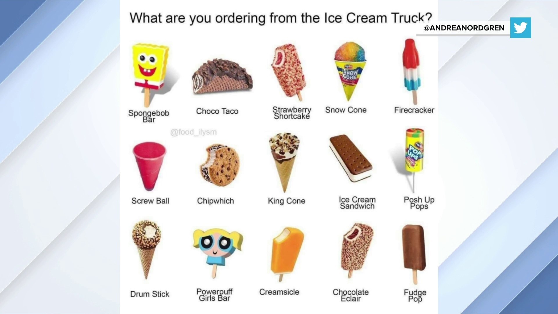 What are the TODAY hosts ordering from the ice cream truck?