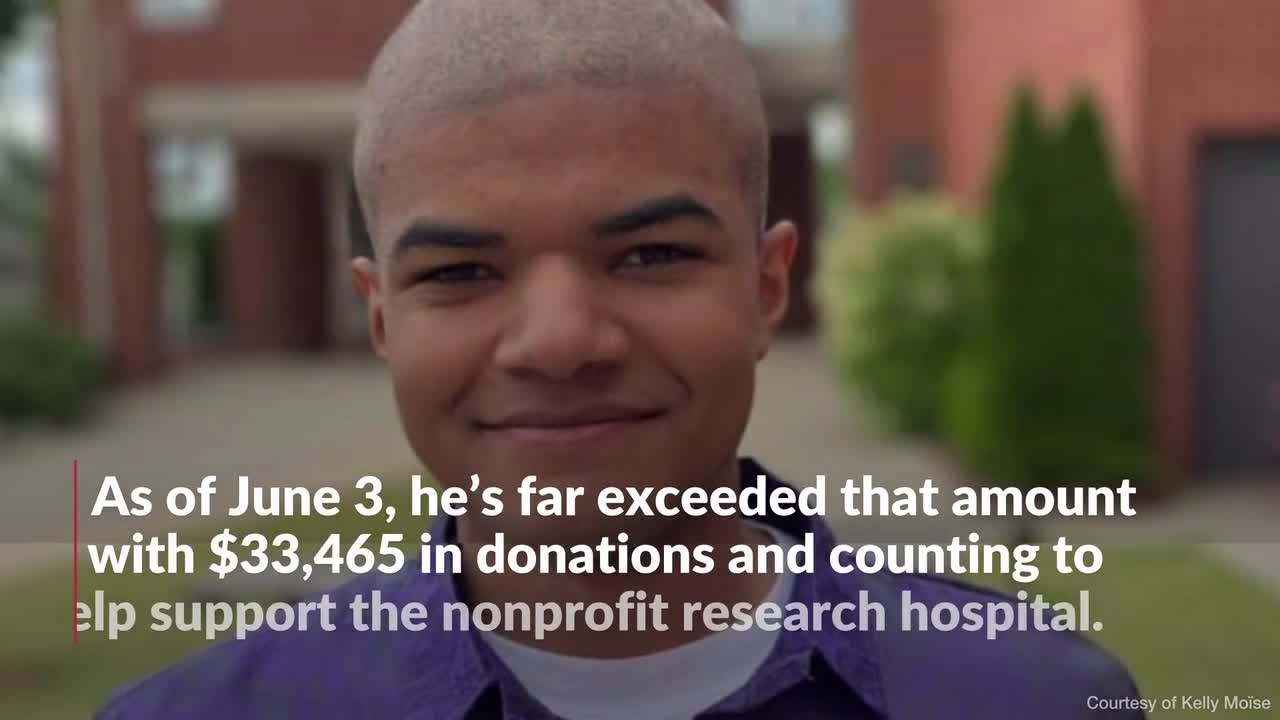 An Alabama teen raised $39,000 for kids with cancer by cutting off his  beloved 19-inch Afro - KVIA