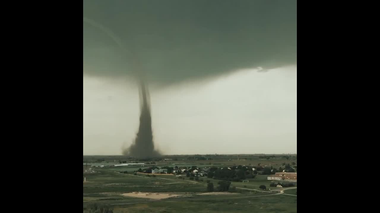 Drone Footage Shows Tornado Touching Down Near Denver Colorado - roblox massive tornado videos