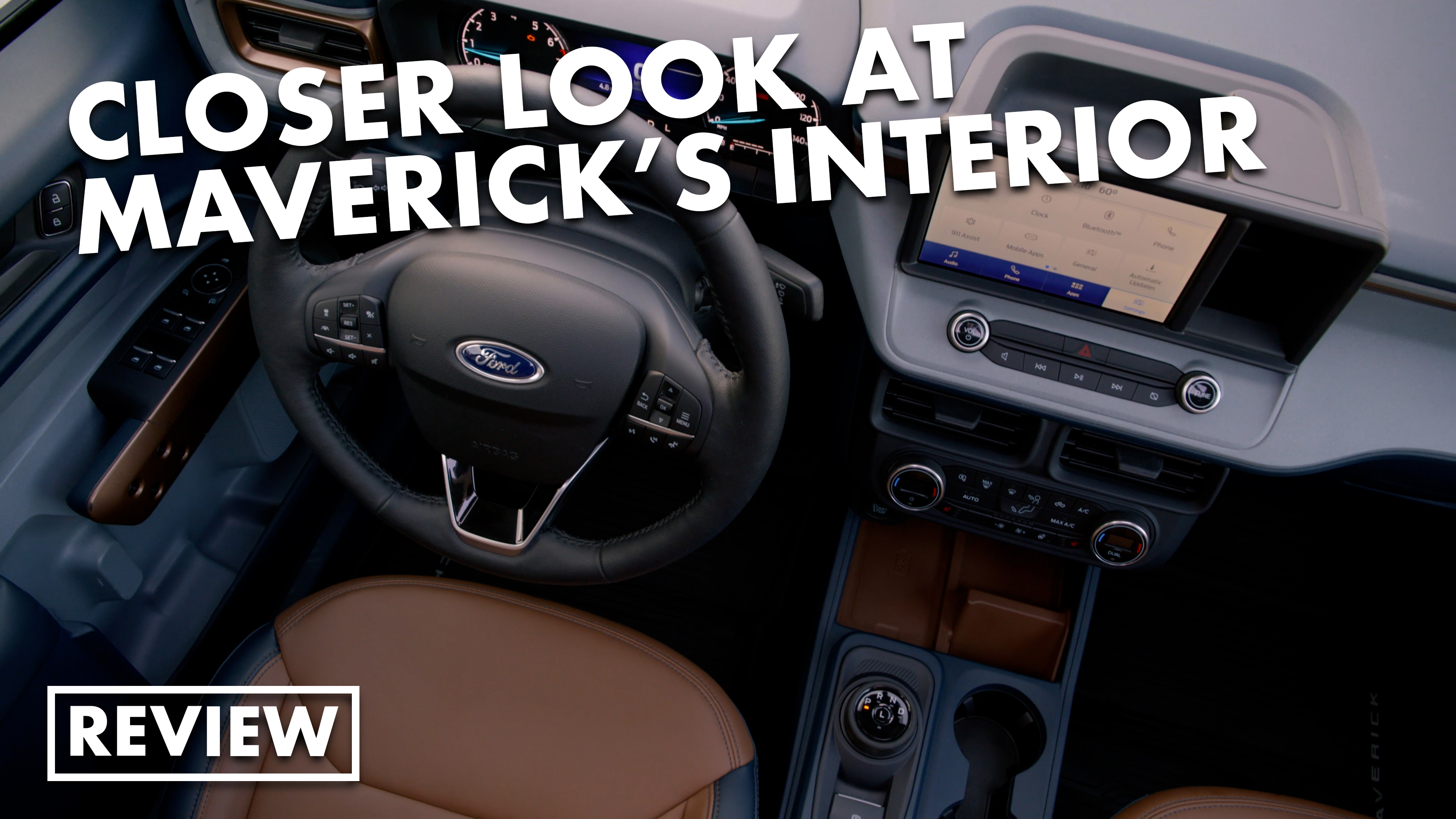 2022 Ford Maverick Lariat interior review