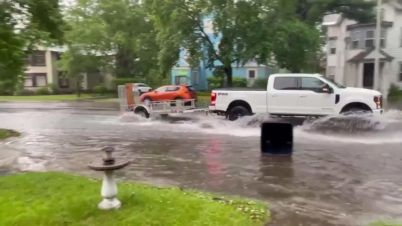 new york flood videos