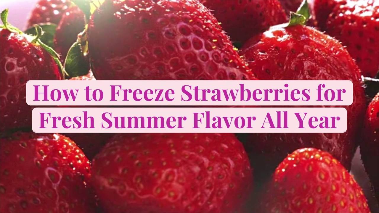 How To Freeze Strawberries For Fresh Summer Flavor All Year