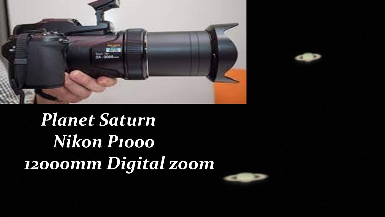 P1000 captures the planet Saturn with zoom