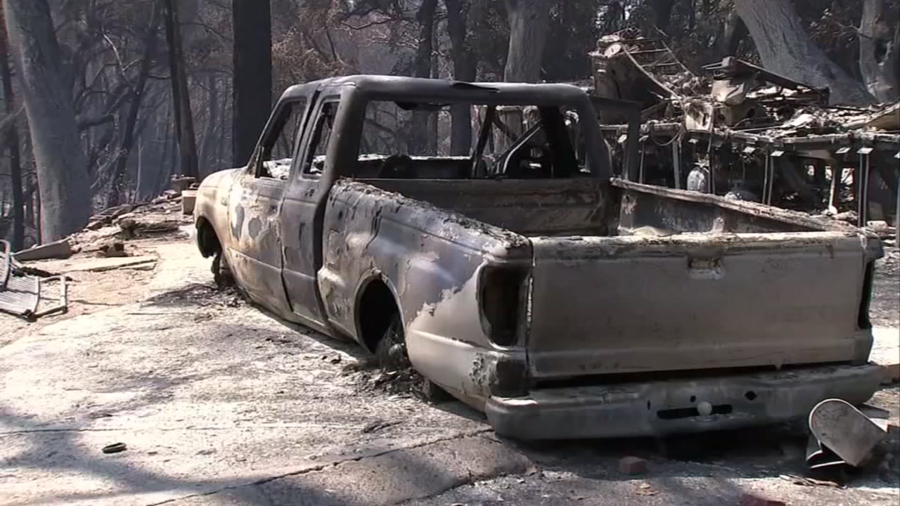 Devastating video shows burned out cars, orange skies amid Bay Area wildfires