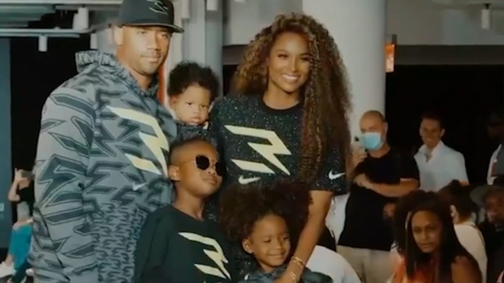 Ciara & Russell Wilson brought sons Future Jr, 8, & Win, 23 months, and  daughter Sienna, 5, to the Dolce & Gabbana Men's Fashion…