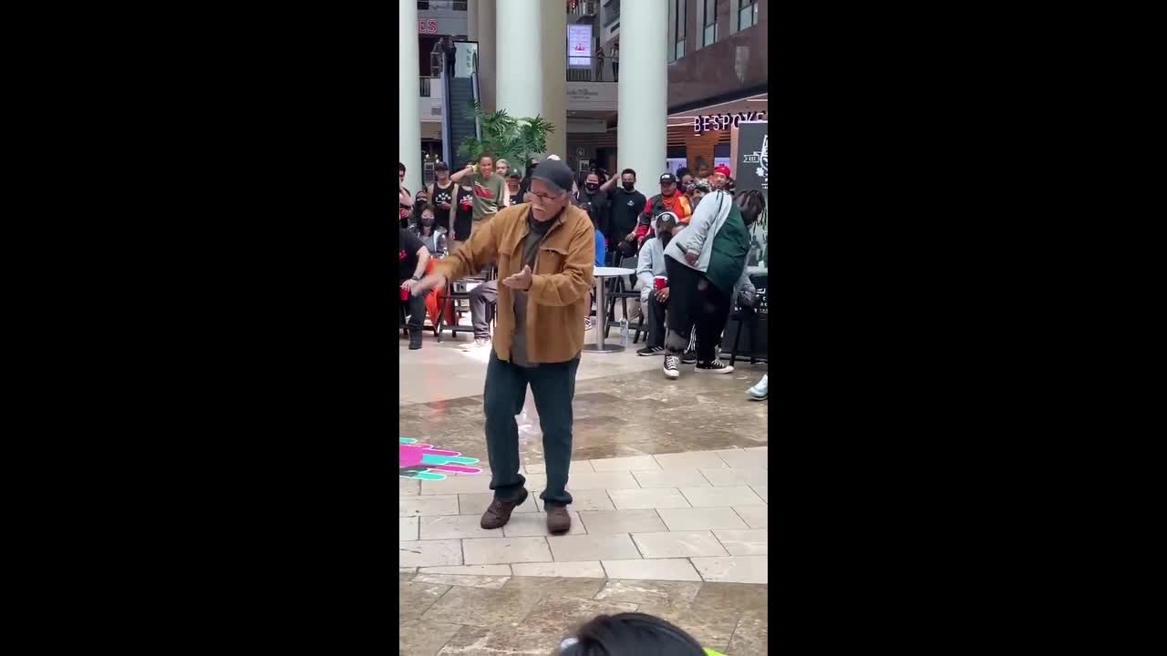 old man dancing