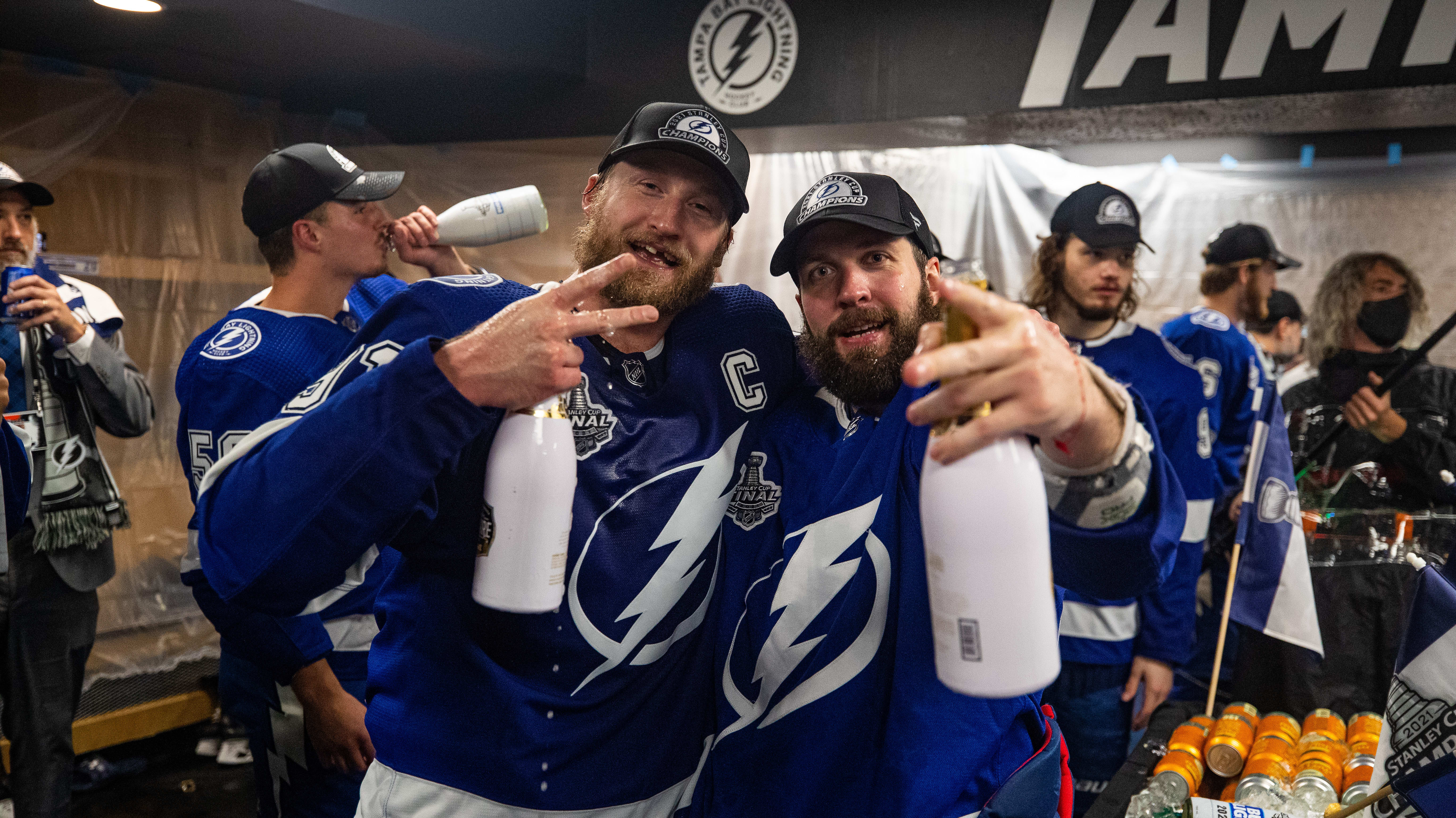 A fan wore a Nikita Kucherov Czech Republic jersey over all star