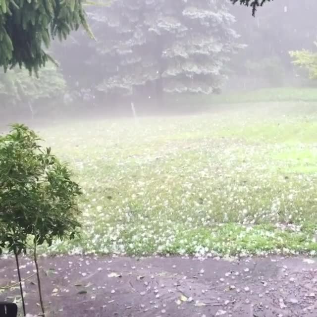 Hail Falls in Northern New Jersey Amid Severe Thunderstorm ...