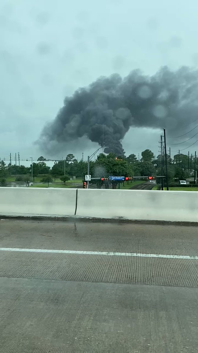 Black Smoke Billows From Electrical Substation Fire in Houston - Yahoo ...