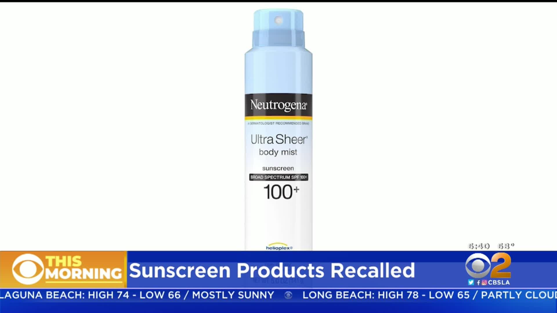 Neutrogena Sunscreen Recall Abc News Trending US
