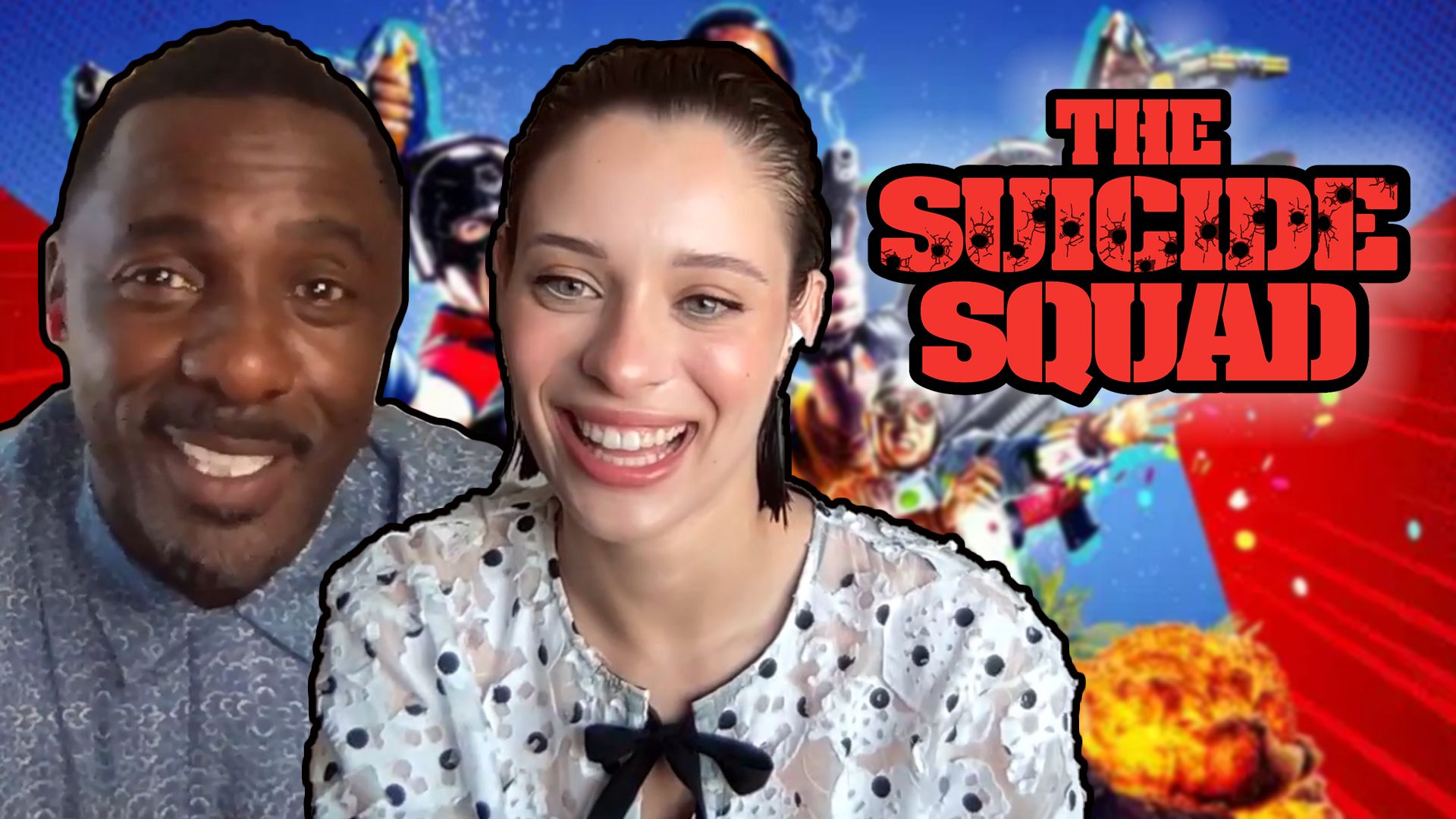 Idris Elba Daniela Melchior Talk The Suicide Squad