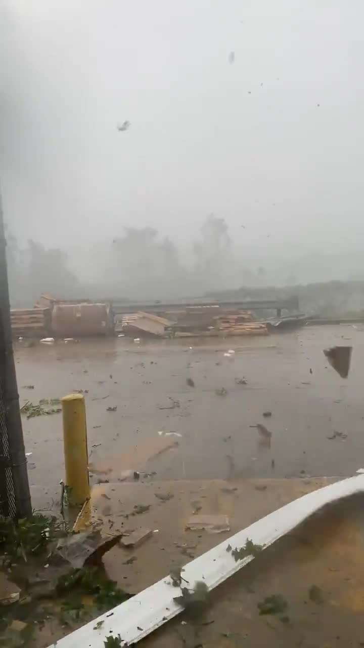 Video Captures Debris Flying During Pennsylvania Tornado