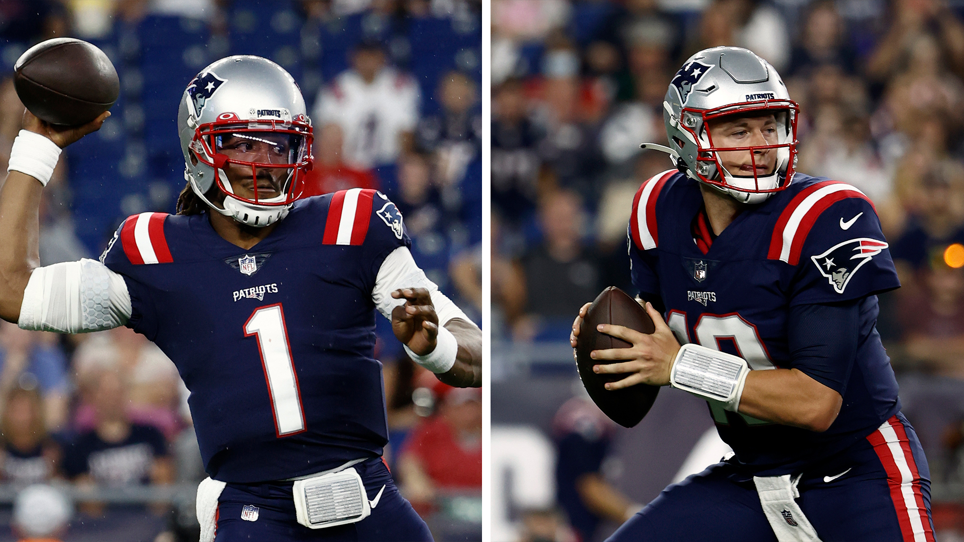 Patriots win preseason opener, but all eyes on quarterbacks Cam