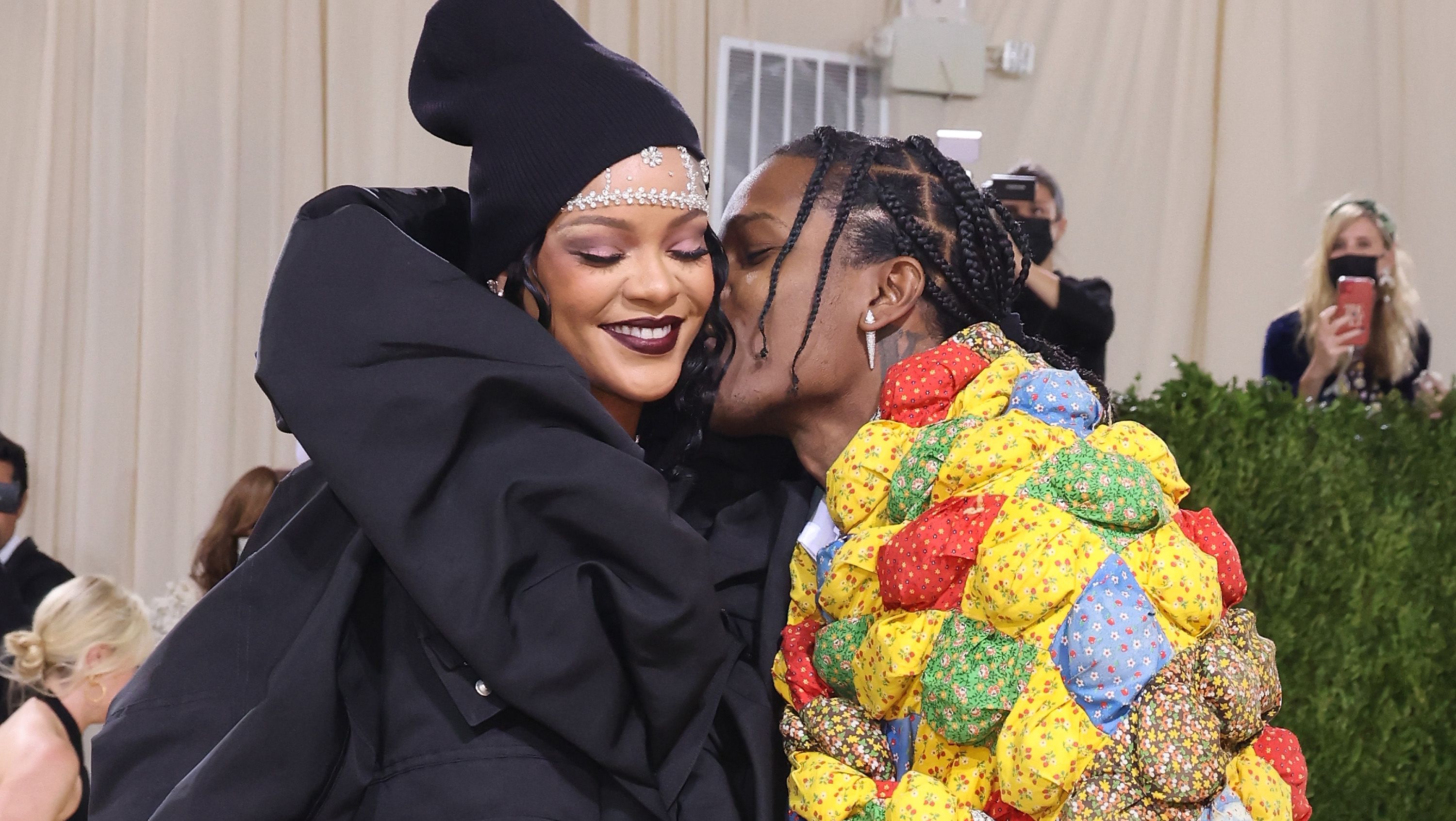 See Rihanna and A$AP Rocky Coordinate in Fur-Trimmed Outfits