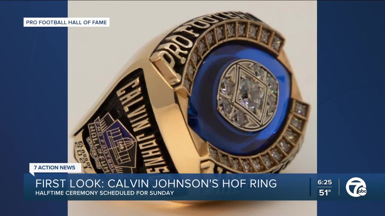 Hall of Fame gives early look at Calvin Johnson's ring