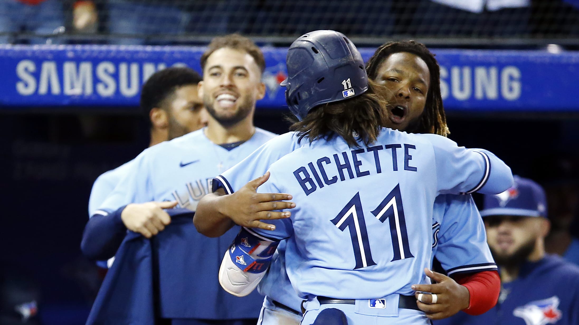 Bo Bichette Toronto Blue Jays Unsigned Throwing Photograph