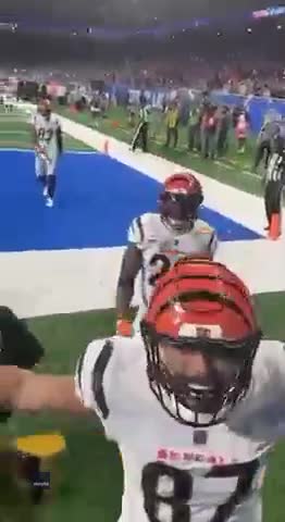 Uzomah, Mixon and the Bengals fan's phone that fell celebrating a TD