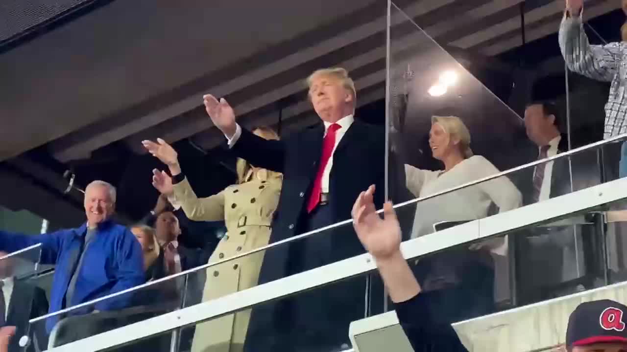 Trump Does Racist 'Tomahawk Chop' Gesture At World Series