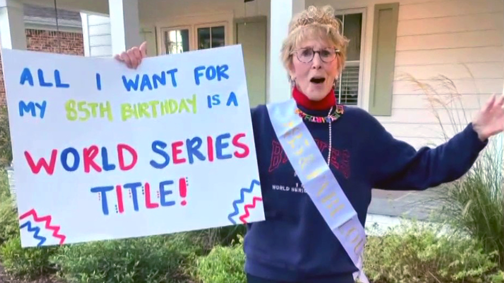 Lifelong Braves fan celebrated as she turns 105-years-old