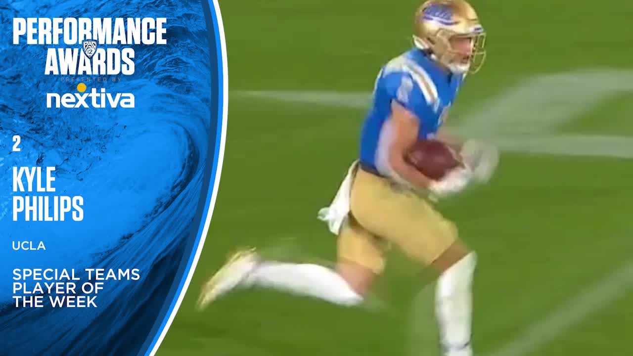 UCLA football's Kyle Philips named Pac-12 Special Teams Player of Week  after 82-yard punt return touchdown