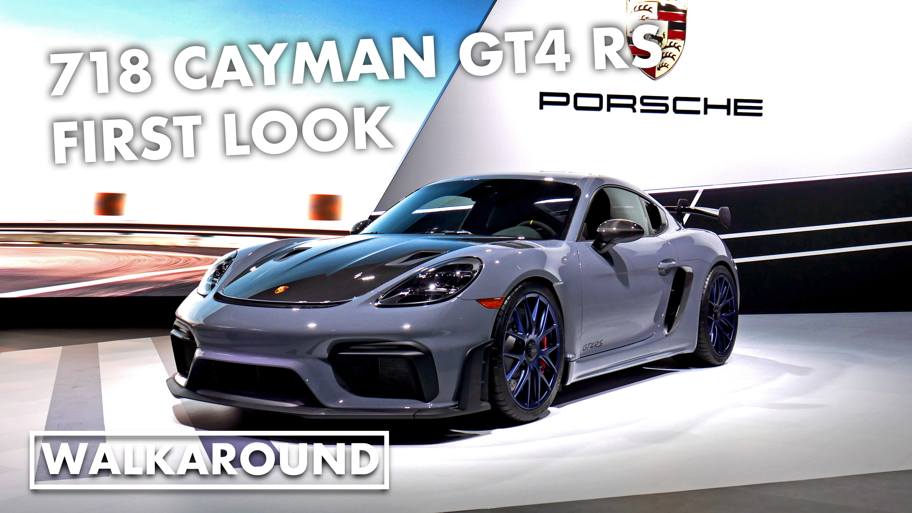 2022 Porsche 718 Cayman GT4 RS at the 2021 LA Auto Show