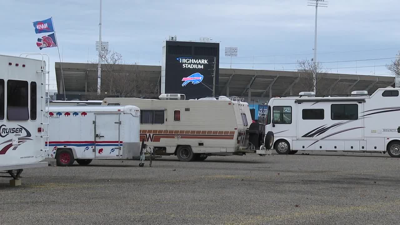 Buffalo Bills Fans Began Tailgating for Monday Night Football on