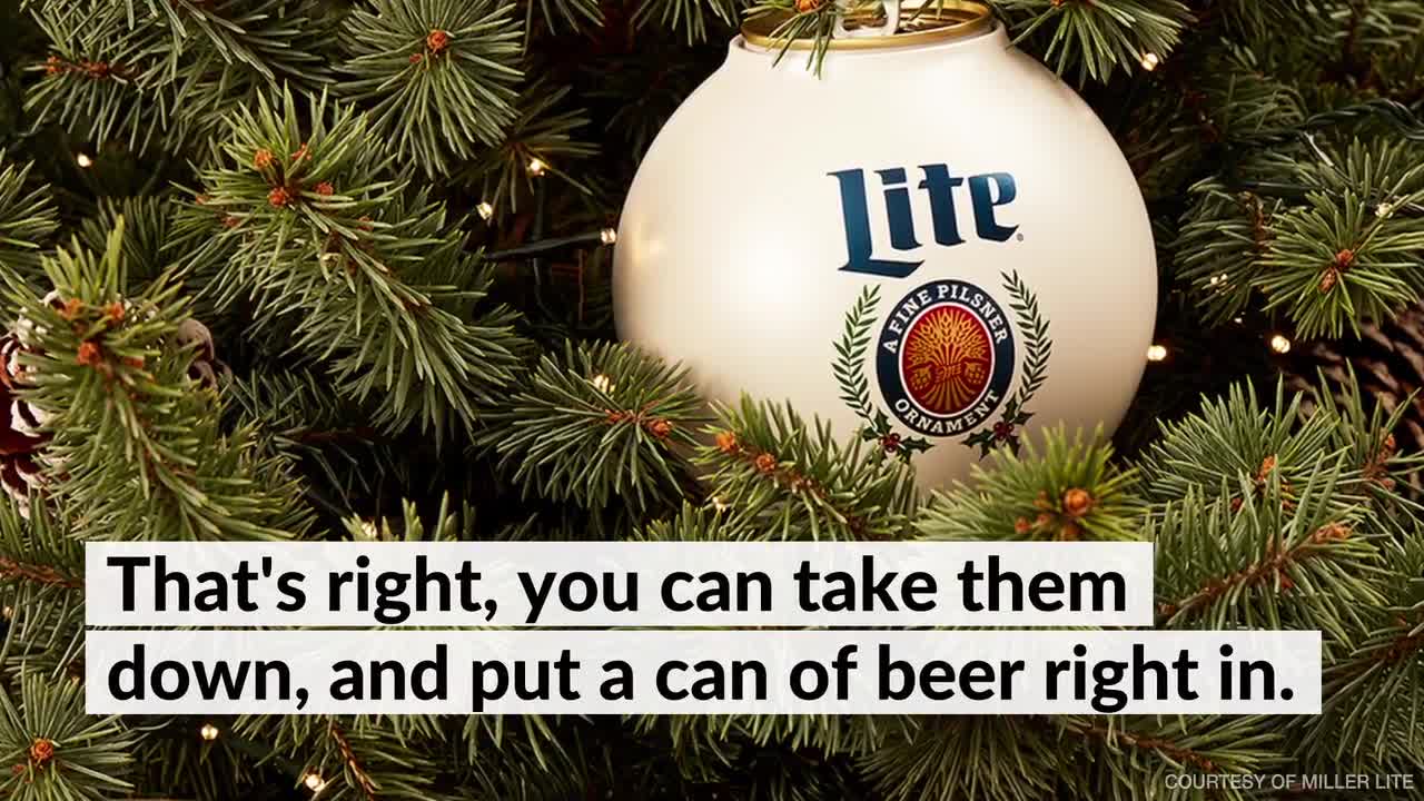 Miller Lite Sells Six-Packs of Drinkable Beer Ornaments