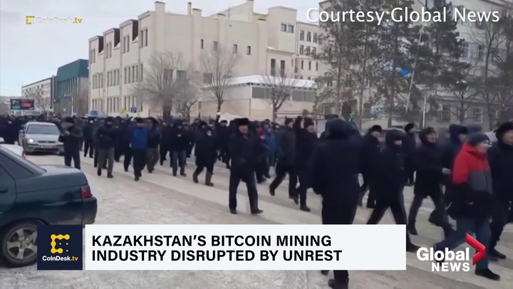 kazakhstans bitcoin mining industry is upended by unrest