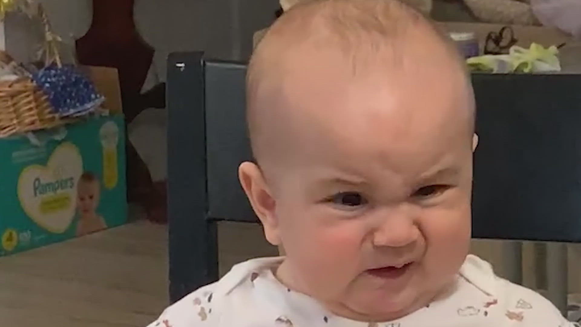 angry baby gif