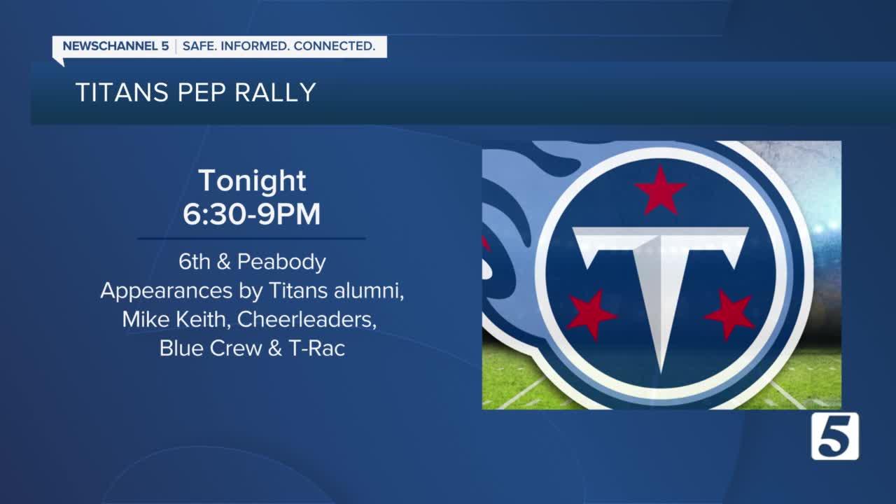 Tennessee Titans pep rally set for Friday in Nashville: Here's what to know