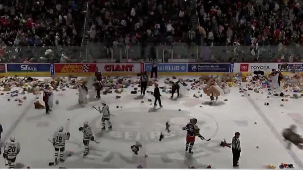 Hershey Bears' iconic Teddy Bear Toss game returning in 2022