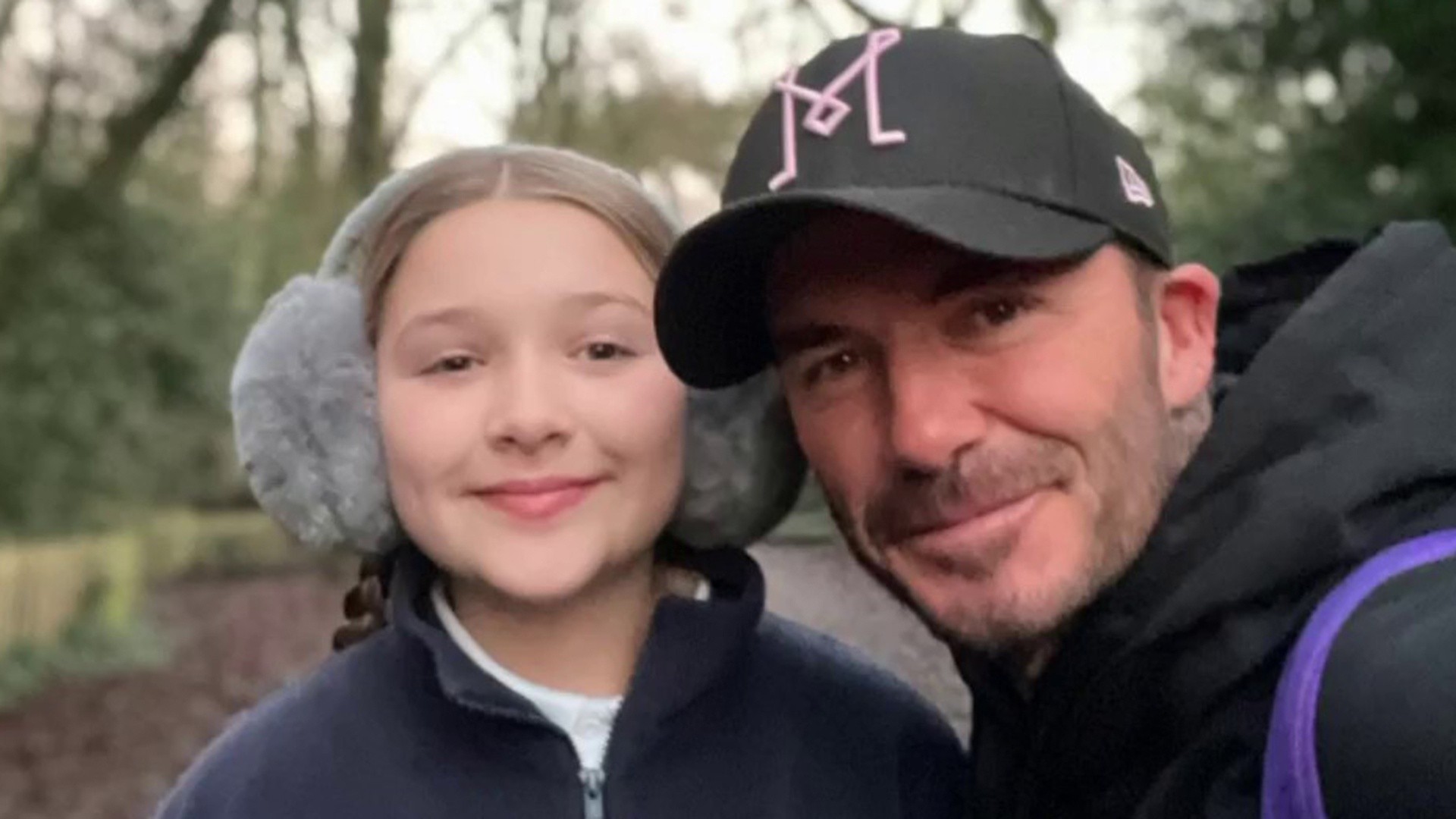 David Beckham Embarrasses His Tween Daughter With a Public 'Dad