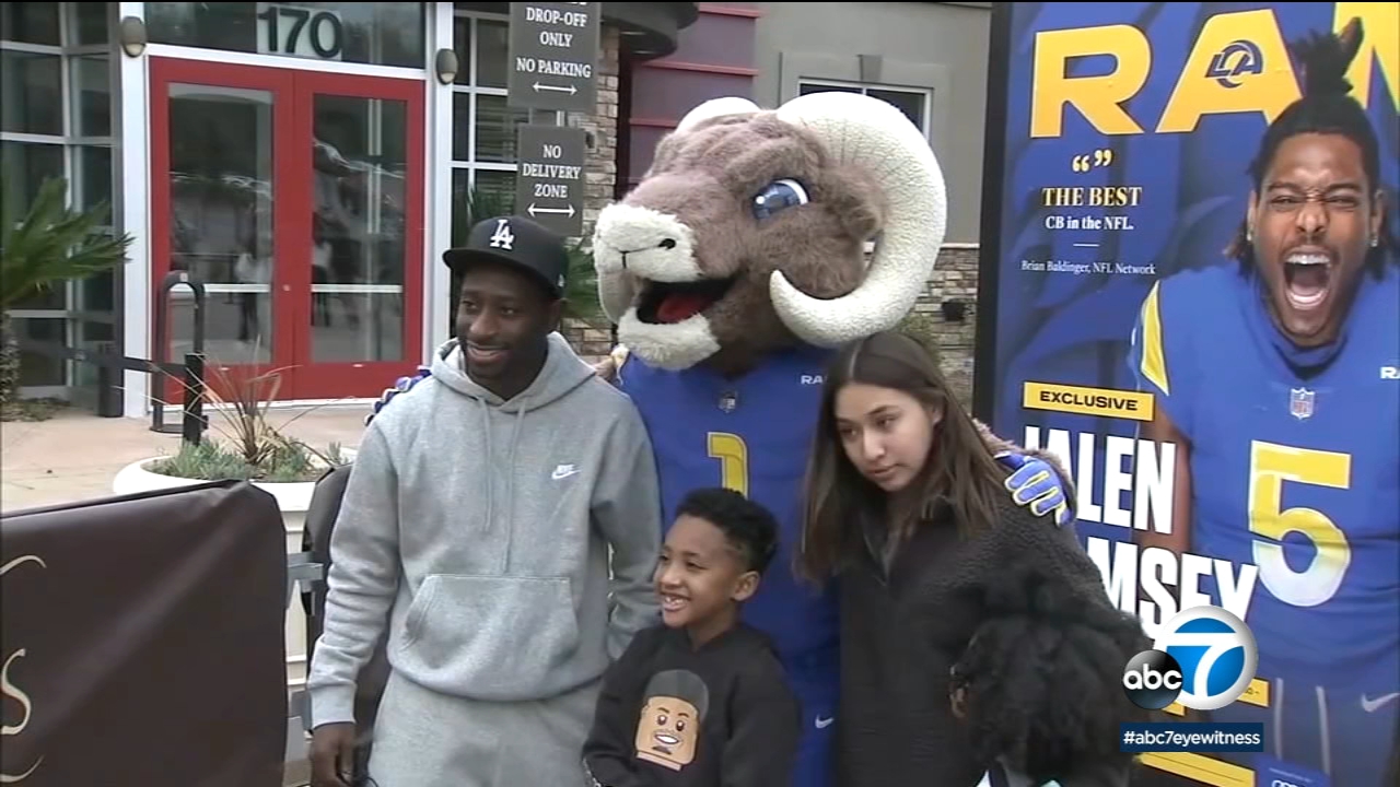 LA Rams fans flock to SoCal popup shops to get swag, cheer on team