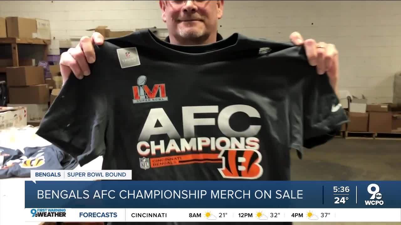 Southwest Ohio t-shirt company up all night printing Bengals AFC  Championship shirts