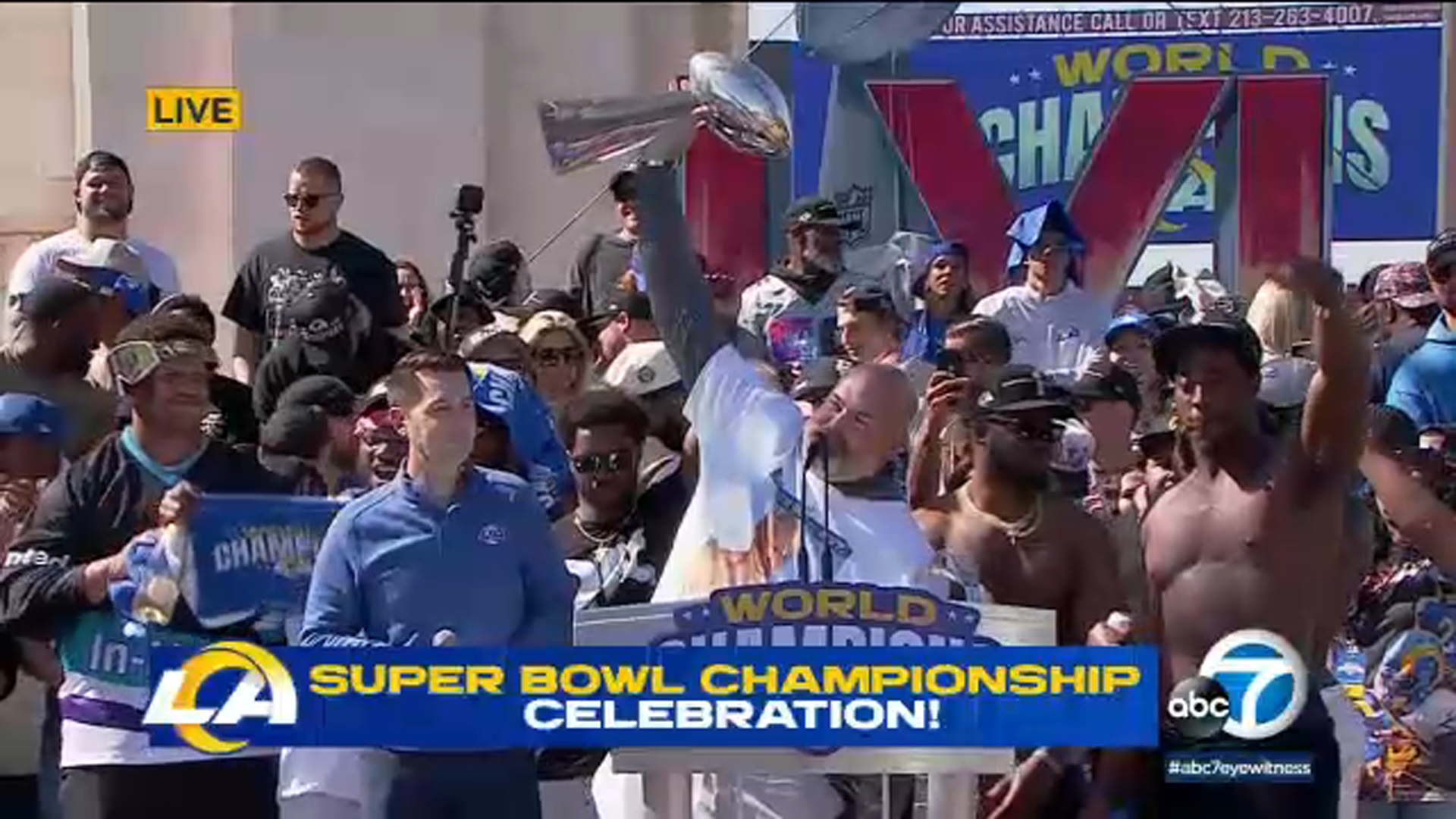 LA Celebrates the Super Bowl Champion Rams With a Victory Parade – NBC Los  Angeles