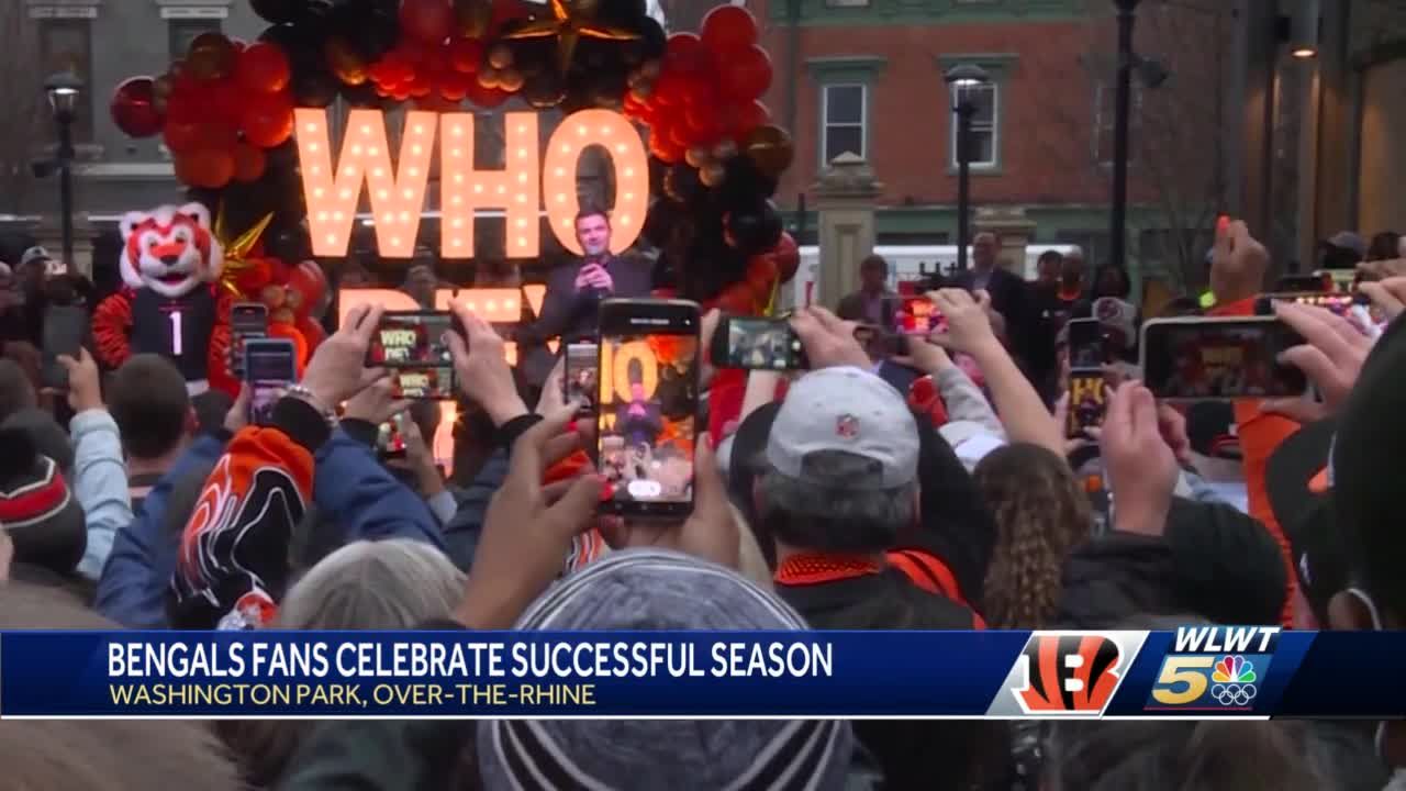 Thousands gather at Bengals pep rally to say thanks for a fun season