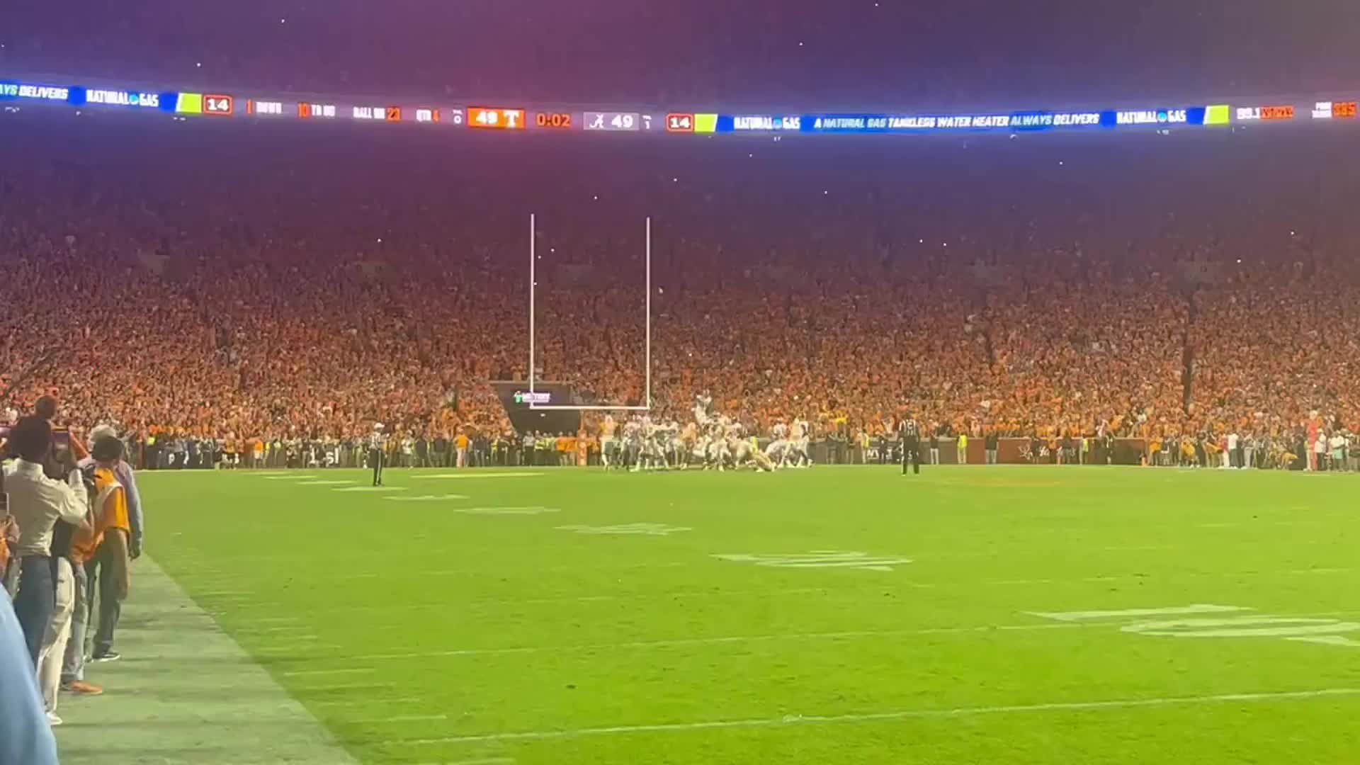 what happened at tennessee football game