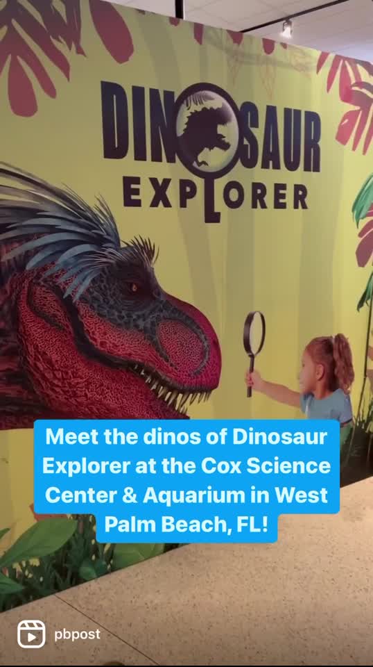 New dinosaur exhibit at Cox Science Center & Aquarium in West Palm Beach