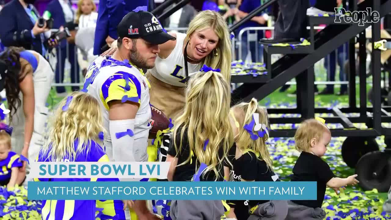 Matthew Stafford, Wife Kelly, & Their Four Kids Celebrate Super Bowl Win On  the Field Together (Photos): Photo 4705174, 2022 Super Bowl, Kelly Stafford,  Matthew Stafford, Super Bowl Photos