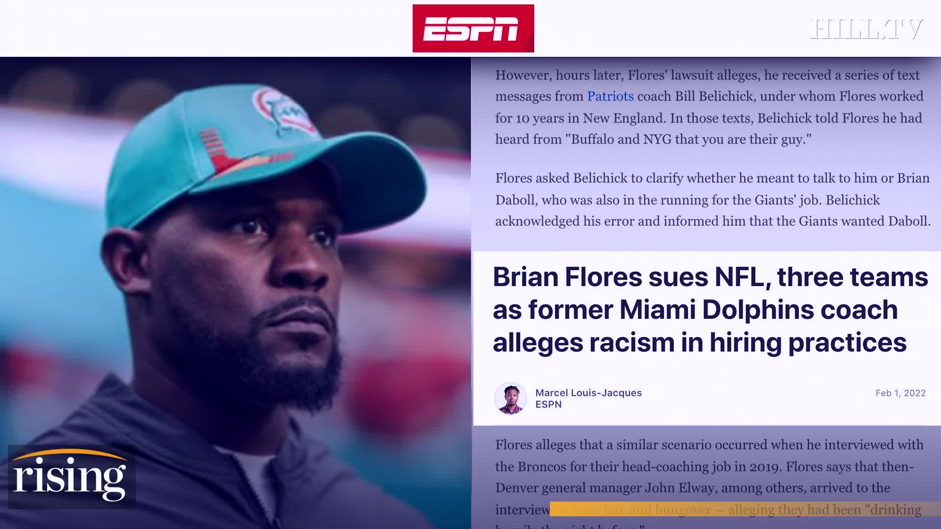 Brian Flores, Other Insiders Speak on Addressing Racism in the NFL