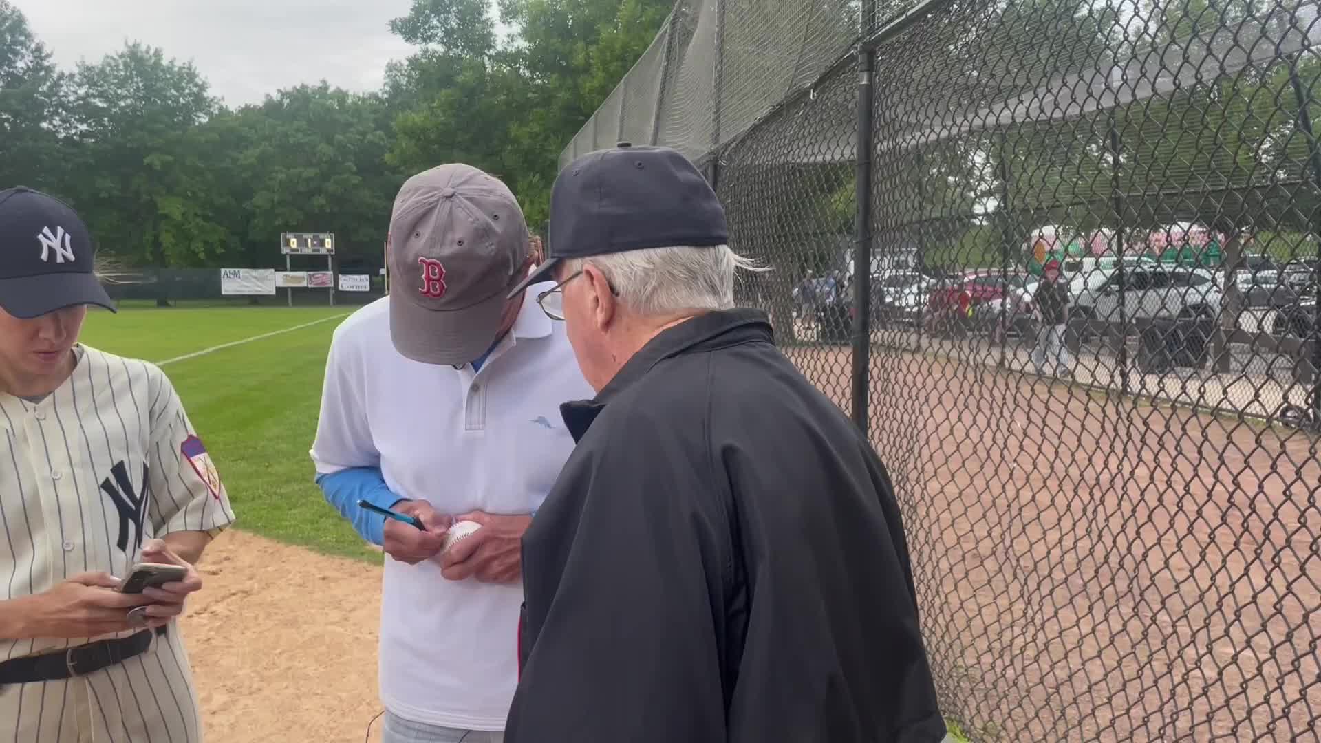 Red Sox legend Fred Lynn at the 2023 Oldtime Baseball Game in