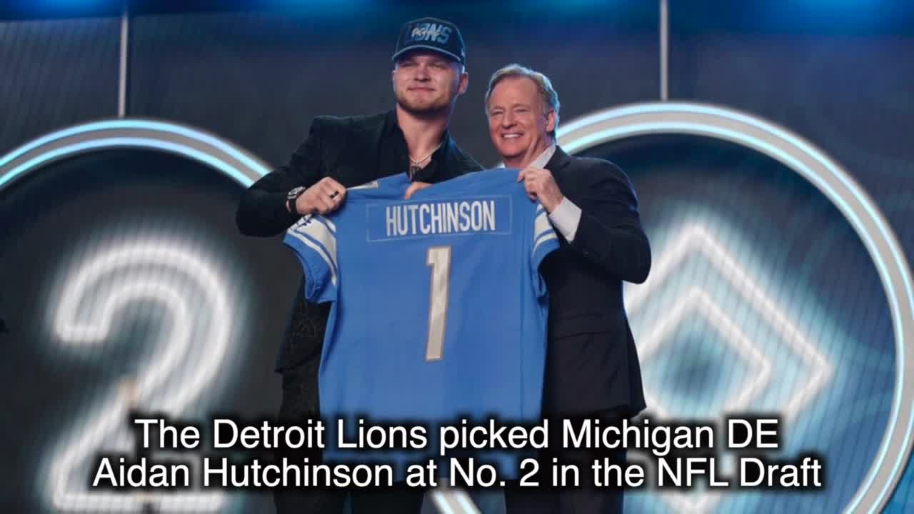 Aidan Hutchinson selected by Detroit Lions with 2nd overall pick in 2022  NFL Draft - Maize n Brew