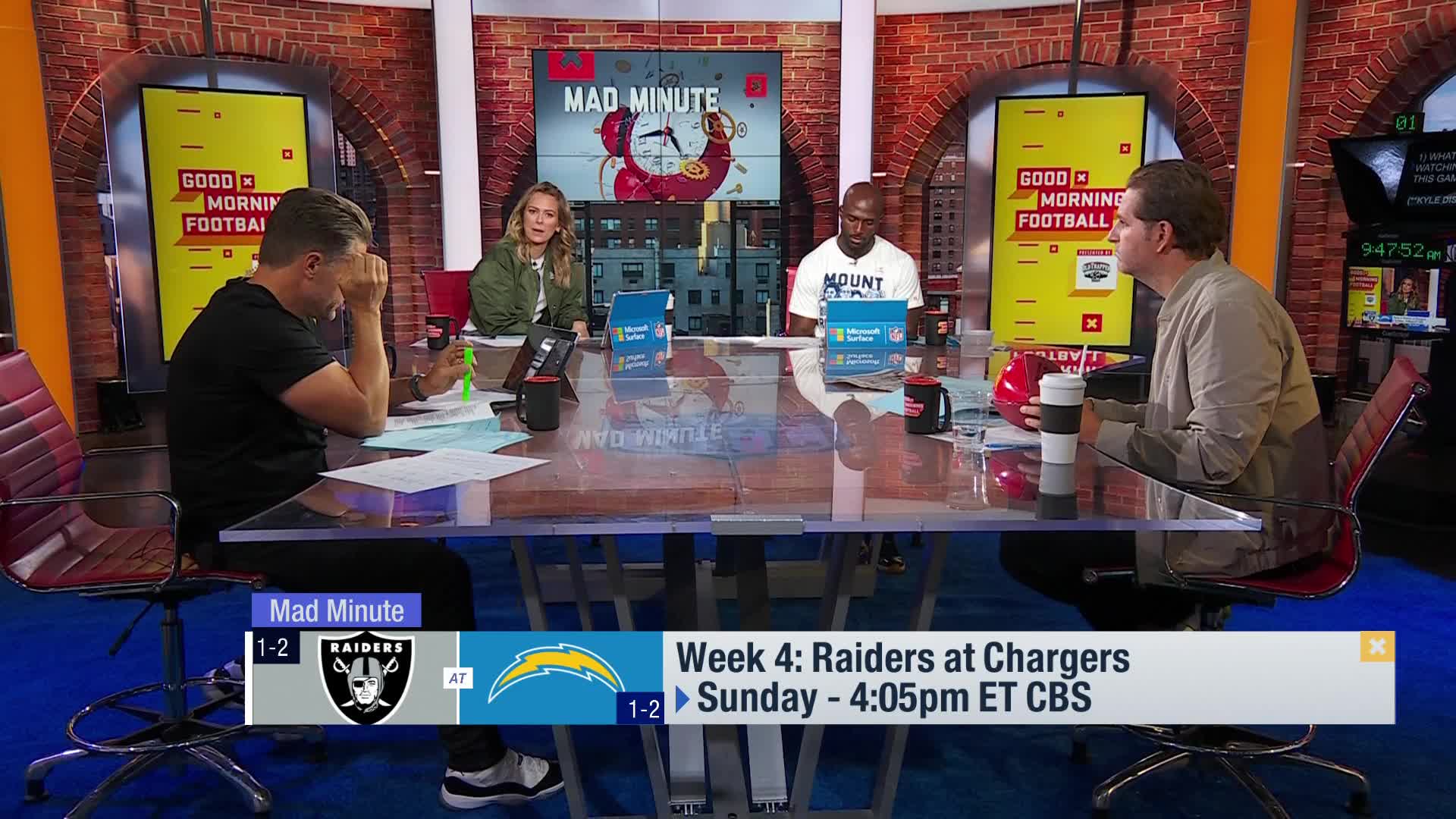 The 'Mad Minute' on Raiders-Chargers in Week 4? 'GMFB'