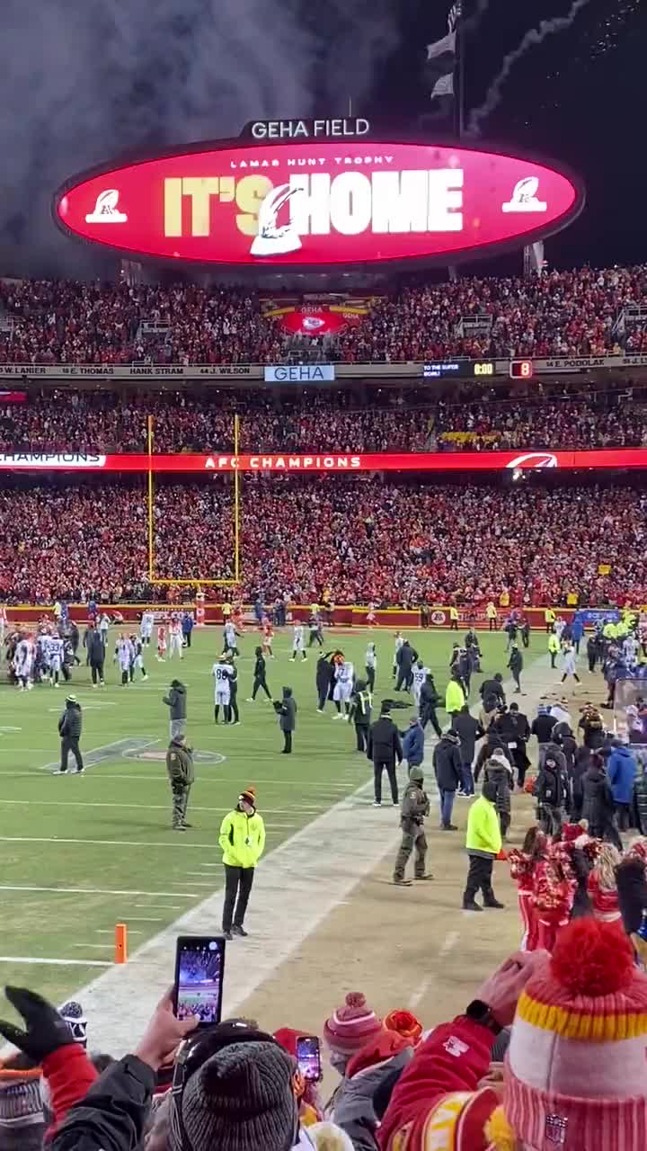 Lamar Hunt Trophy arrives at Arrowhead Stadium