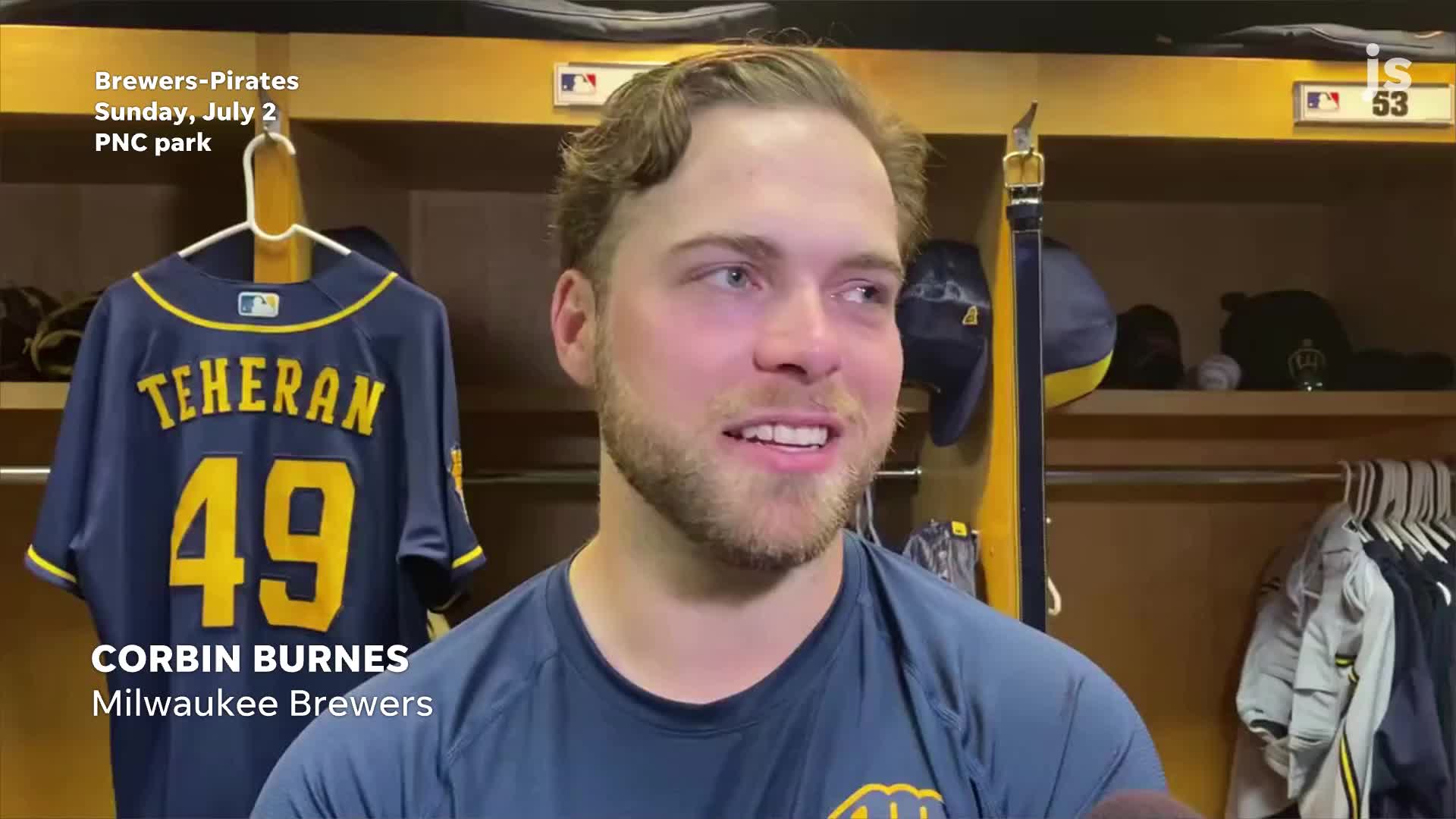 Here's what Corbin Burnes had to say about Christian Yelich's hot streak